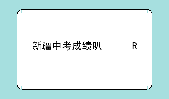 新疆中考成绩可以用手机查询吗？